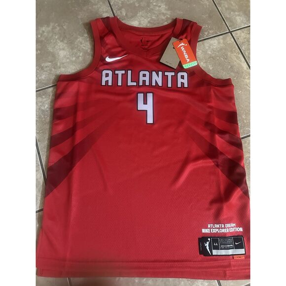 NWT Nike Dri Fit M Basketball Women Red Jersey Active Top - Picture 1 of 6
